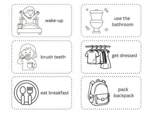 Read more about the article Morning Routine Picture Cards for Kids: A Simple Tool to Build Executive Functioning Skills